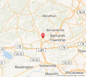 Map of Far Hills, New Jersey
