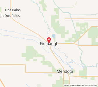 Map of Firebaugh, California