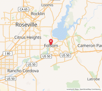 Map of Folsom, California