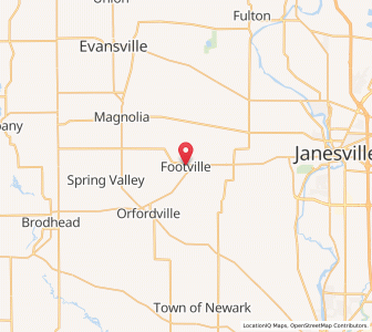 Map of Footville, Wisconsin