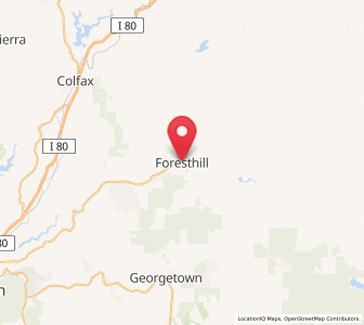 Map of Foresthill, California