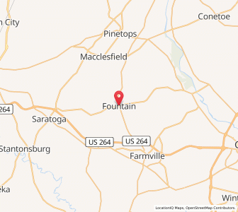 Map of Fountain, North Carolina