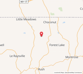 Map of Friendsville, Pennsylvania