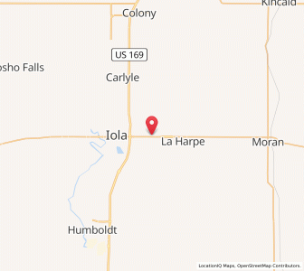 Map of Gas, Kansas