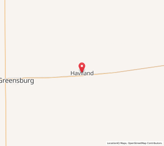 Map of Haviland, Kansas