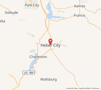 Map of Heber (Utah), Utah