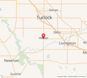 Map of Hilmar, California
