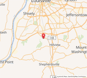 Map of Hollyvilla, Kentucky