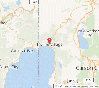Map of Incline Village, Nevada