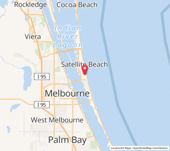 Map of Indian Harbour Beach, Florida