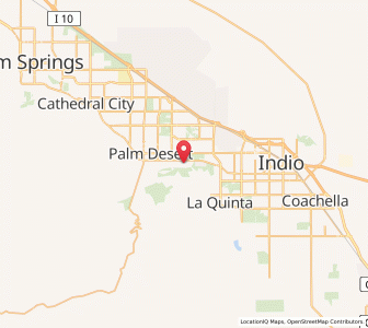 Map of Indian Wells, California