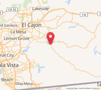 Map of Jamul, California