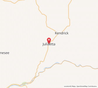 Map of Juliaetta, Idaho