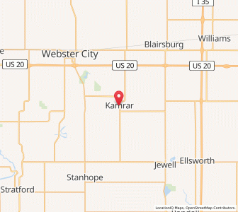 Map of Kamrar, Iowa