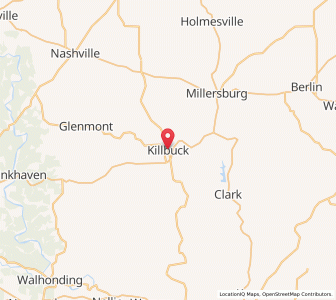 Map of Killbuck, Ohio