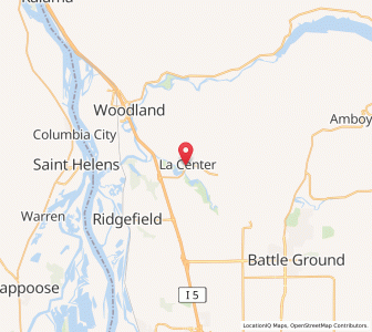 Map of La Center, Washington
