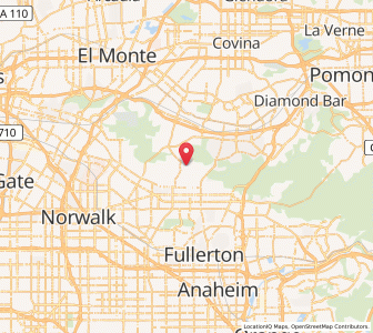 Map of La Habra Heights, California