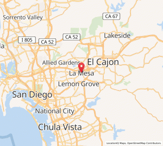 Map of La Mesa, California