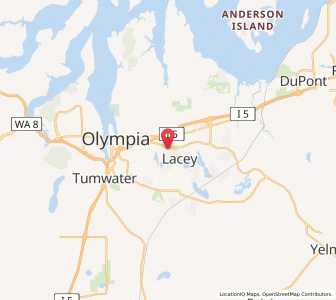 Map of Lacey, Washington