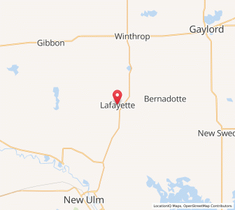 Map of Lafayette, Minnesota