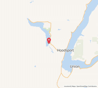 Map of Lake Cushman, Washington