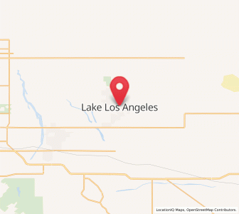Map of Lake Los Angeles, California