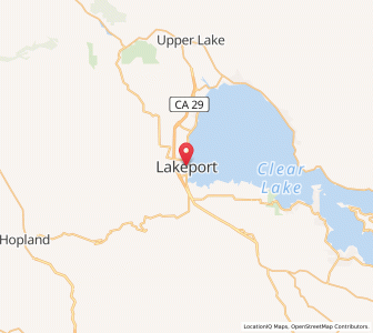 Map of Lakeport, California