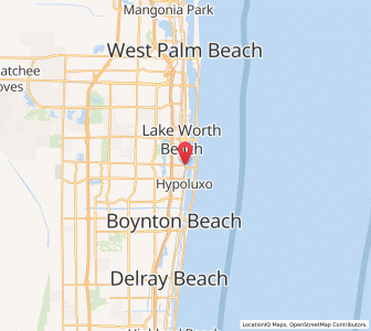 Map of Lantana, Florida