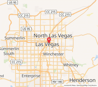 Map of Las Vegas, Nevada