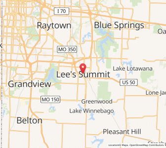 Map of Lee’s Summit, Missouri