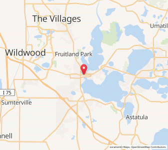 Map of Leesburg (Florida), Florida
