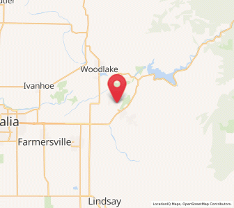Map of Lindcove, California