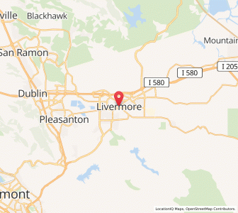 Map of Livermore, California