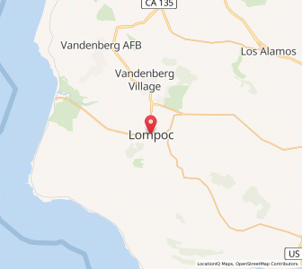 Map of Lompoc, California