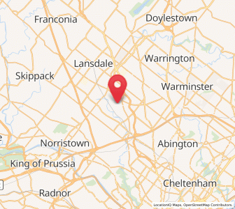 Map of Lower Gwynedd, Pennsylvania