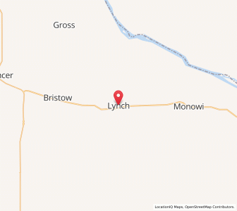 Map of Lynch, Nebraska