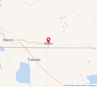 Map of Malin, Oregon