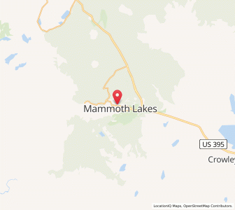 Map of Mammoth Lakes, California