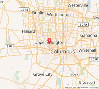 Map of Marble Cliff, Ohio