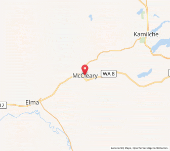 Map of McCleary, Washington