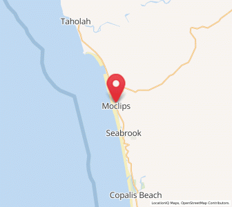 Map of Moclips, Washington
