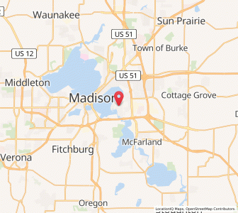 Map of Monona, Wisconsin