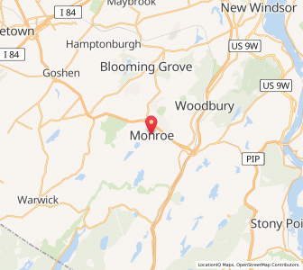 Map of Monroe (New York), New York