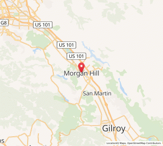 Map of Morgan Hill, California