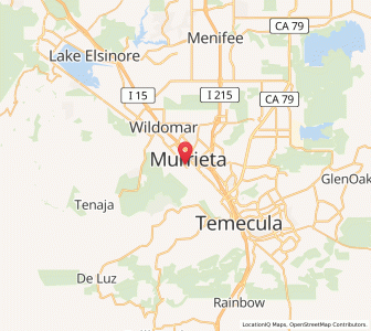 Map of Murrieta, California