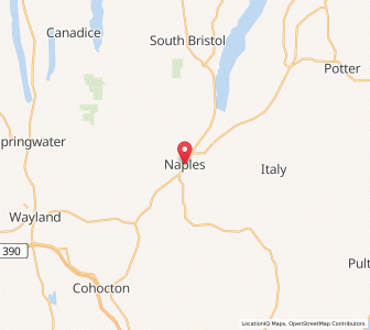 Map of Naples, New York