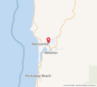 Map of Nehalem, Oregon