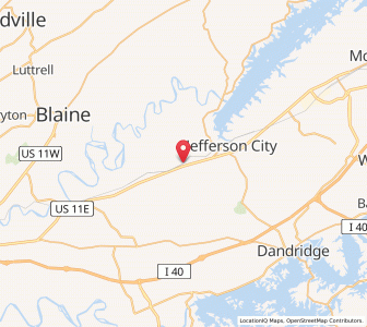 Map of New Market, Tennessee
