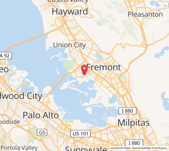 Map of Newark, California