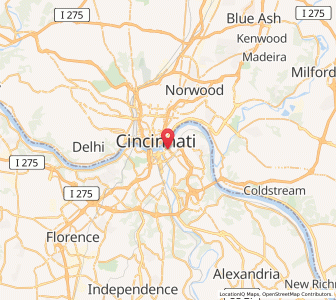 Map of Newport (Kentucky), Kentucky